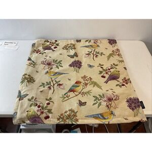 CALDEIRA‎ DECORATIVE needlepoint PILLOW sham MADE IN UK  Bird Print Luxury Rare